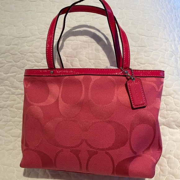 Coach Bags Coach Logo Bag In Pink Poshmark